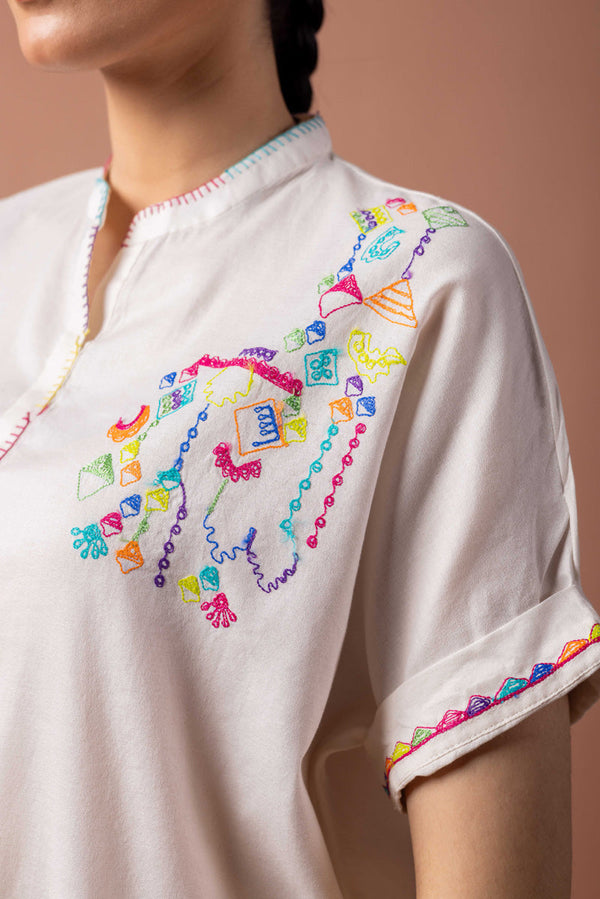 Color Waves Whimsy Kurta