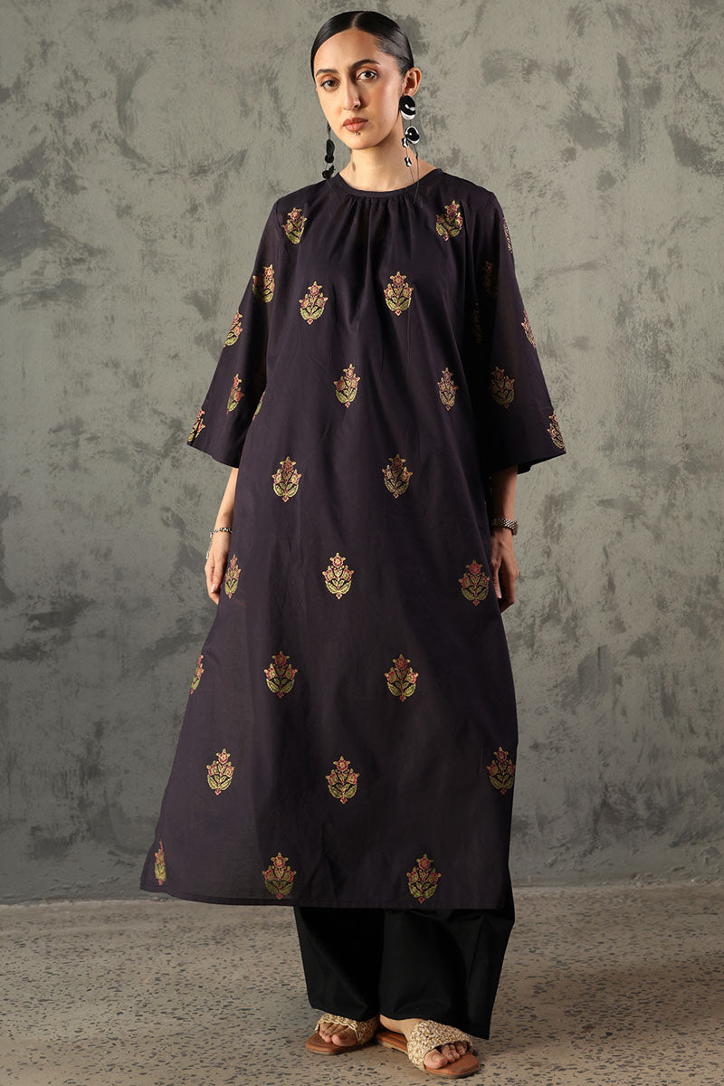 Phool Block Printed Kurta
