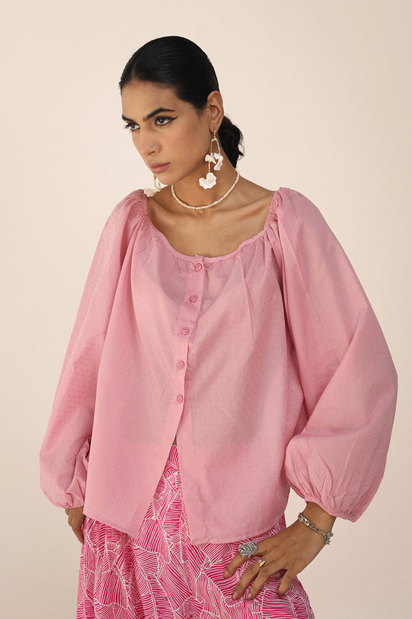 Soft Puff Sea Foam Top