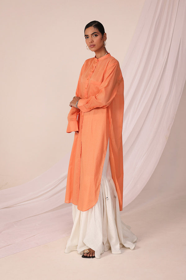 Dotted Sea foam kurta