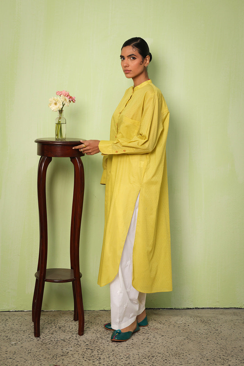 Dotted Sea foam kurta