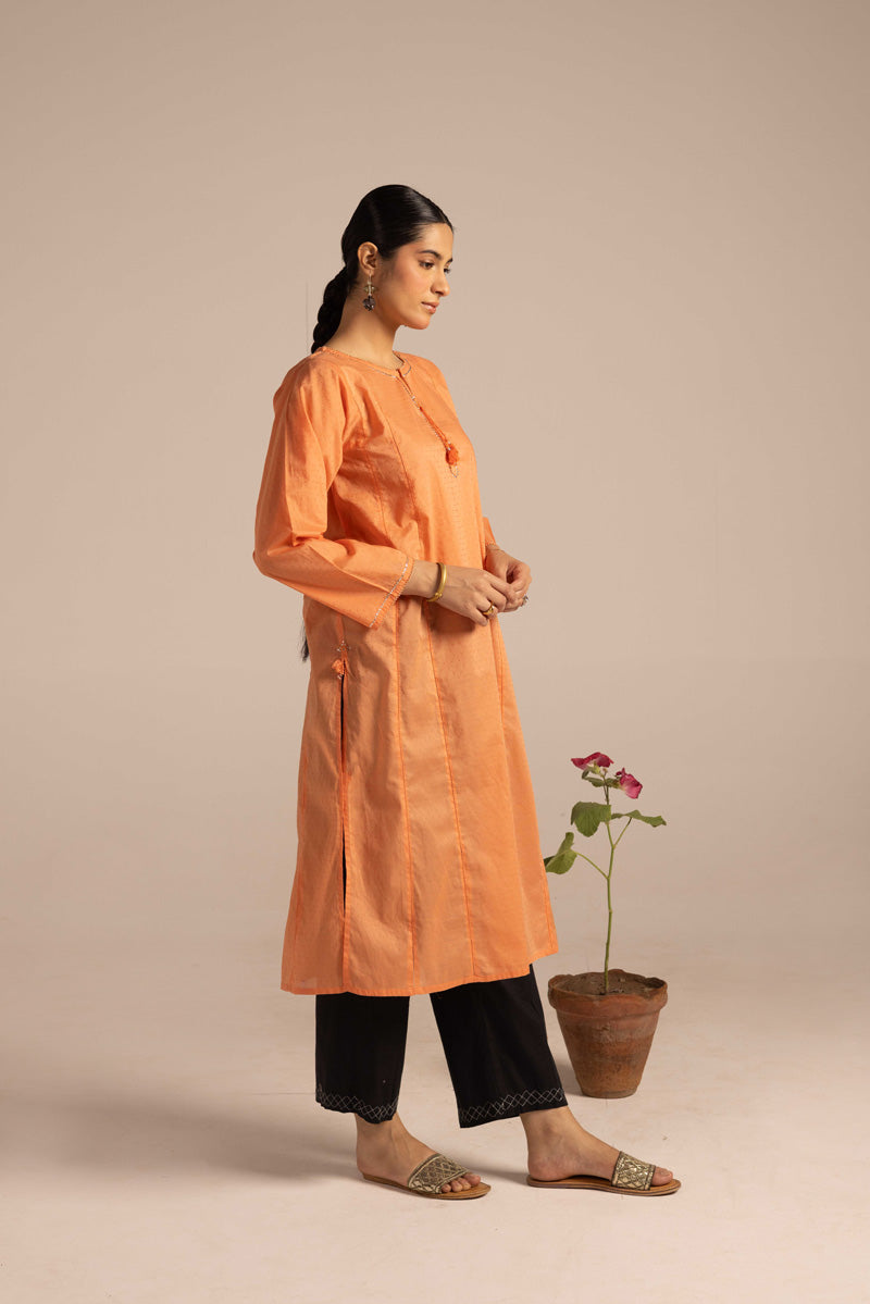Sea foam Mukesh Gleam kurta