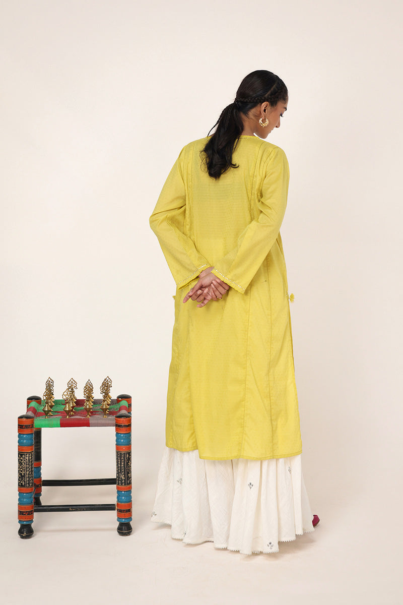 Sea foam Mukesh Gleam kurta