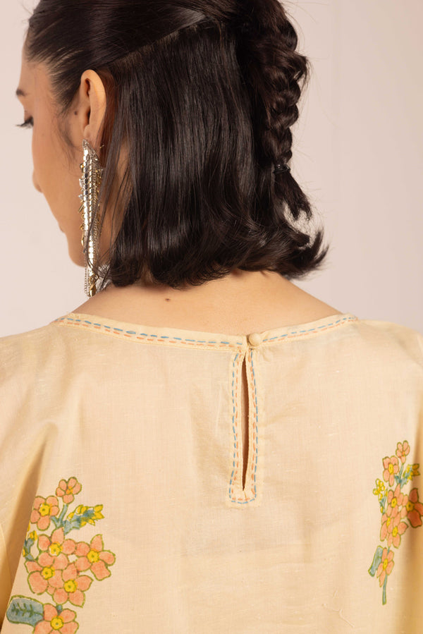 Chintz Whisper Block Poetry Kurta