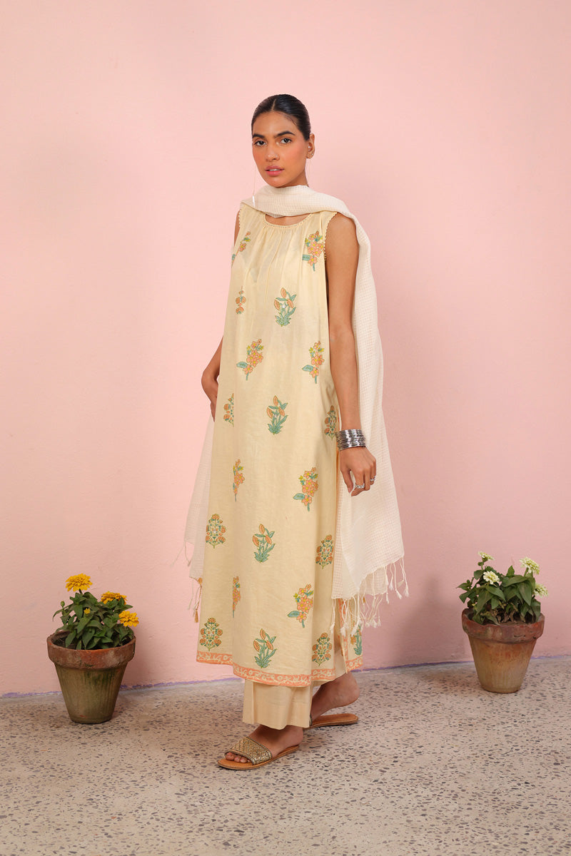 Chintz Whisper Block Essence Kurta