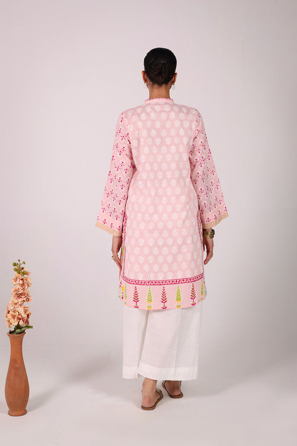 Chintz Whisper Braided Block Kurta