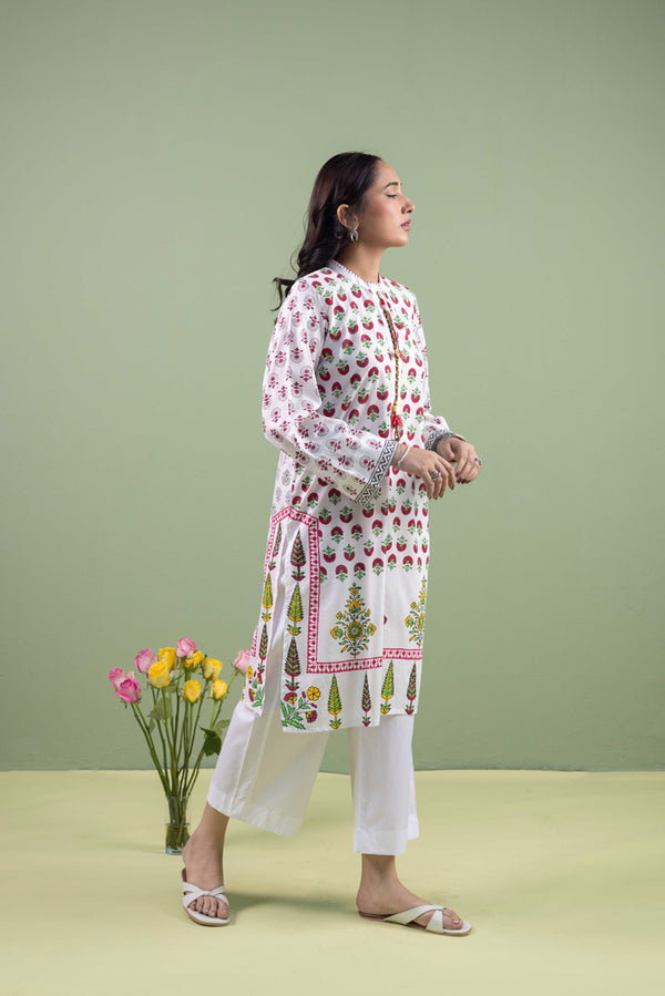 Chintz Whisper Braided Block Kurta