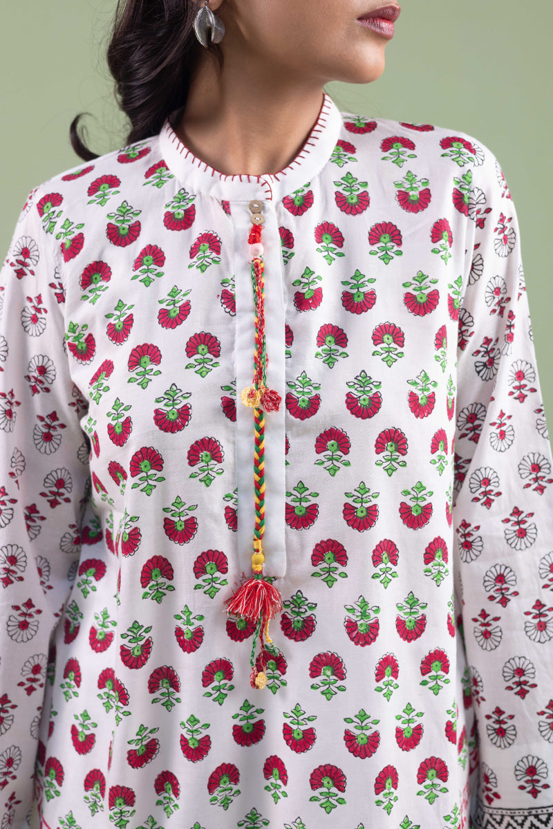 Chintz Whisper Braided Block Kurta