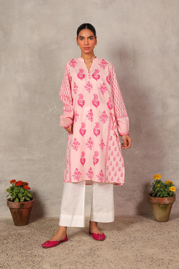 Pleated Chintz Whisper Kurta