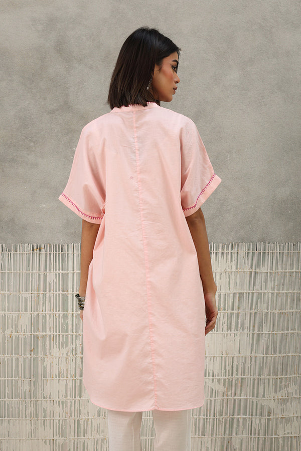 CHINTZ WHISPER BLOCK PRINT KURTA