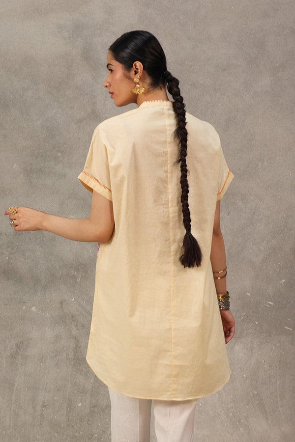 CHINTZ WHISPER BLOCK PRINT KURTA