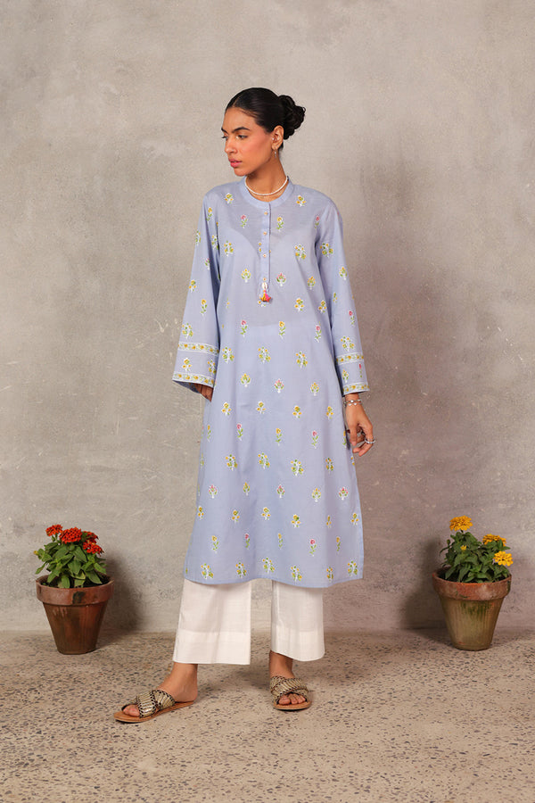 Chintz Whisper Block Bazar Kurta