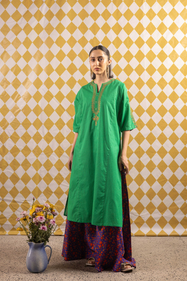 Gilded Glam Zari Zouk Ensemble