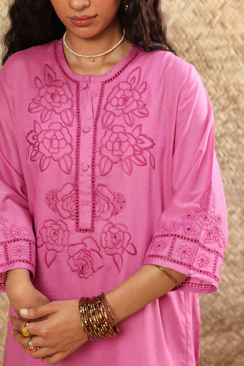 Schiffli Embroidered Set