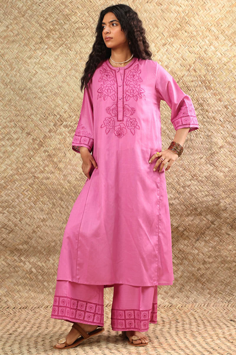 Schiffli Embroidered Set