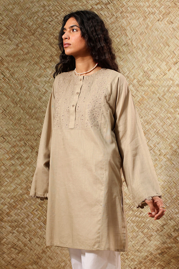 Embroidered Schiffli Shirt