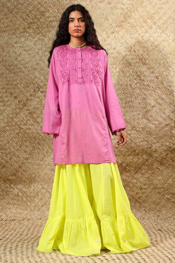 Embroidered Schiffli Shirt