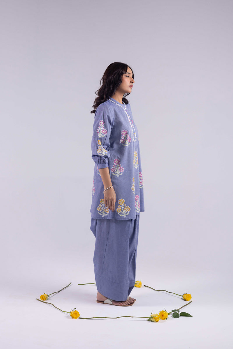 Mehak Blossom Block-Print Set