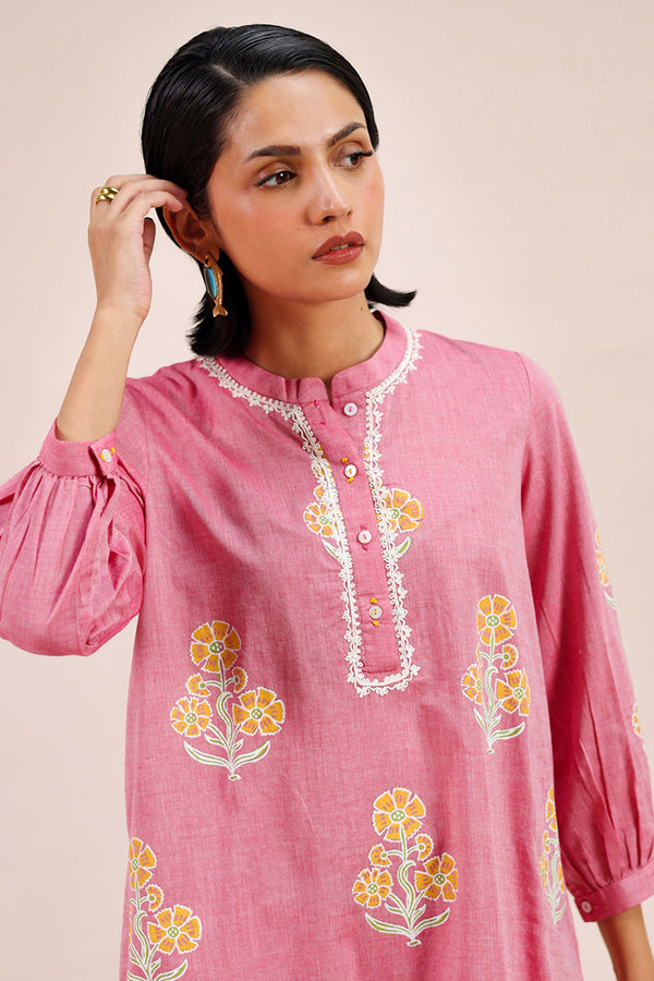 Mehak Blossom Block-Print Set