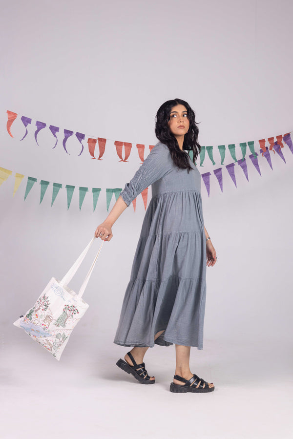 Dare To Denim Tiered Dress