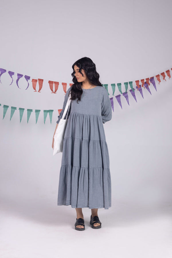 Dare To Denim Tiered Dress