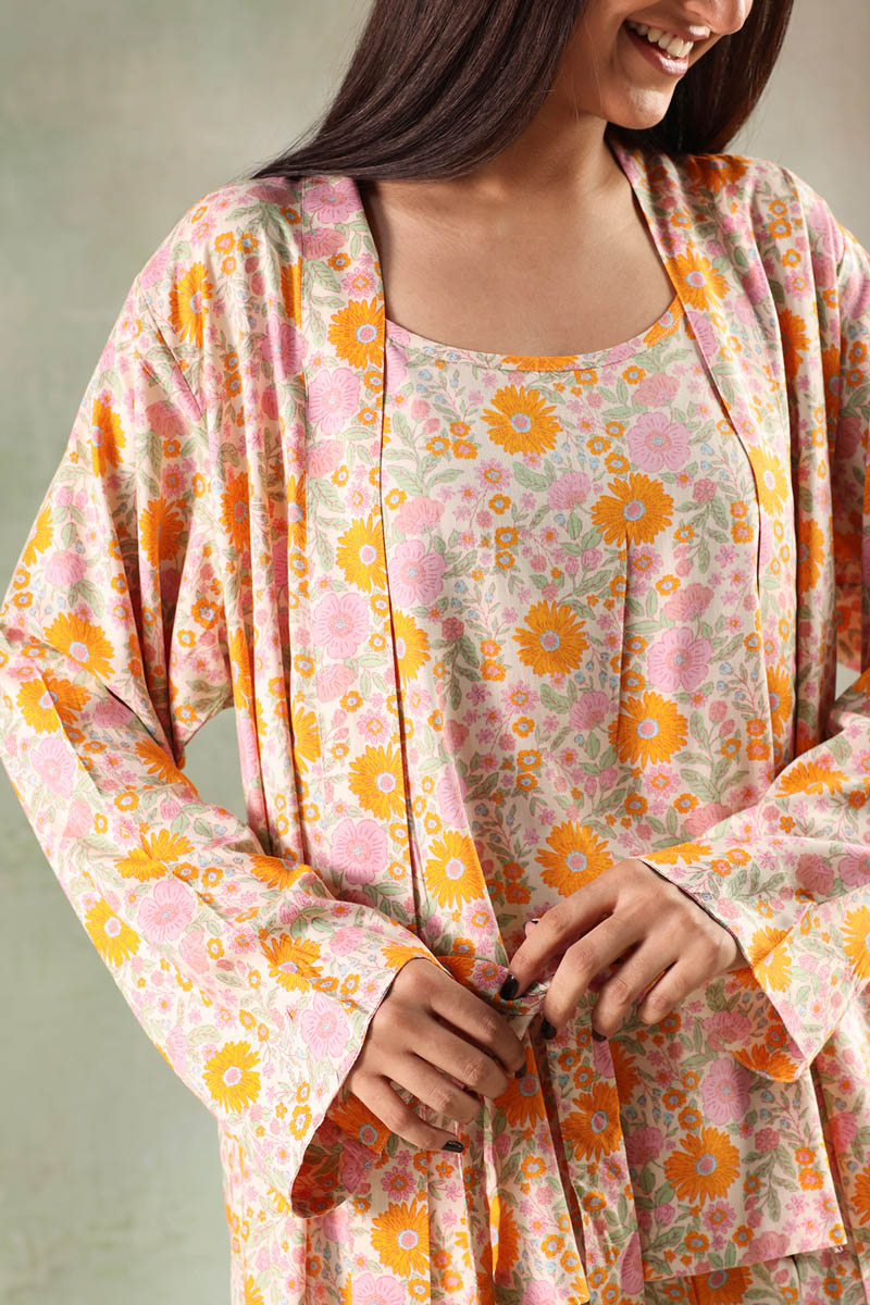 Loungewear 3-Piece Robe Set