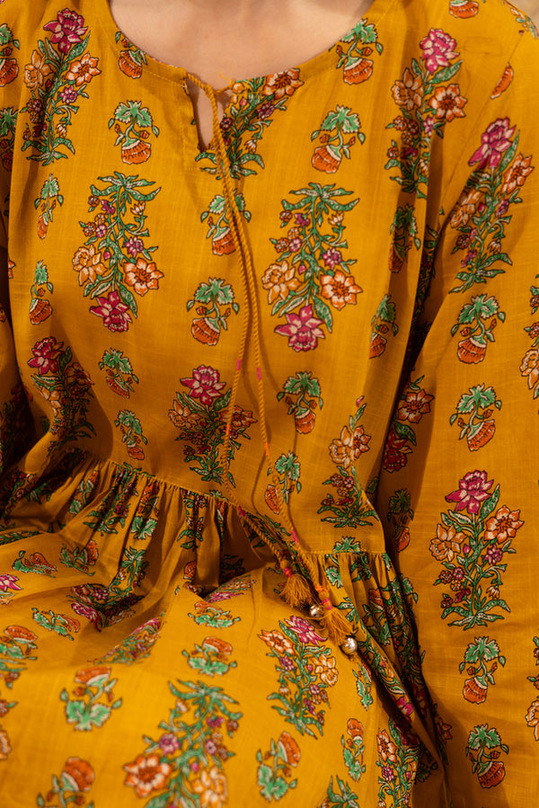 Block Whisper Tiered Dress