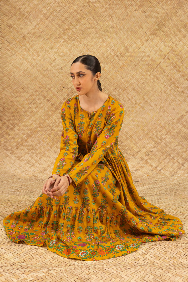 Block Whisper Tiered Dress