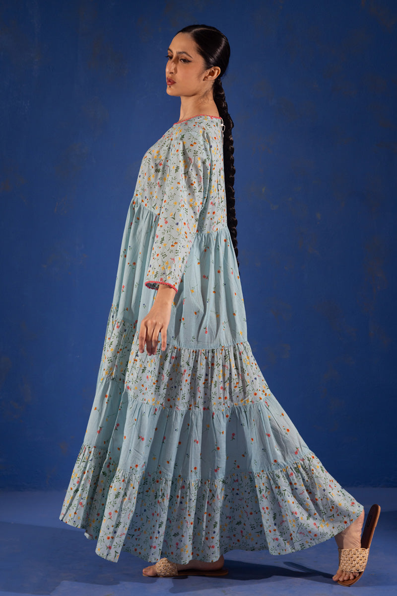 Ditsy Floral Tiered Dress