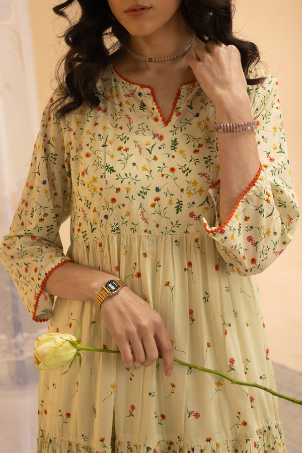 Ditsy Floral Tiered Dress