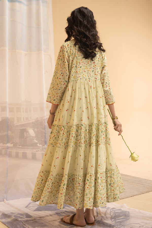 Ditsy Floral Tiered Dress