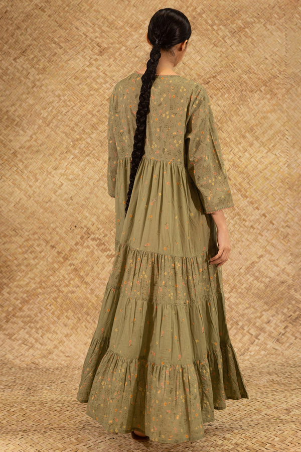 Ditsy Floral Tiered Dress