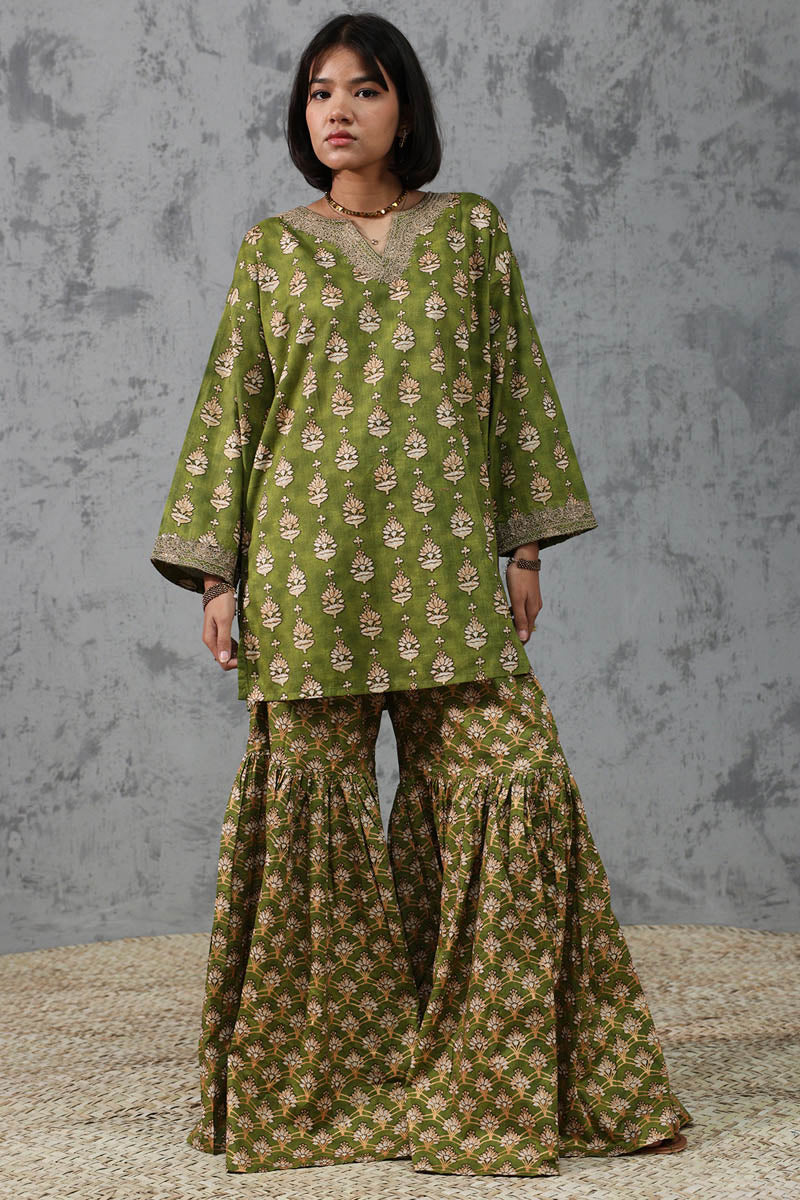 Inlay Gharara Set