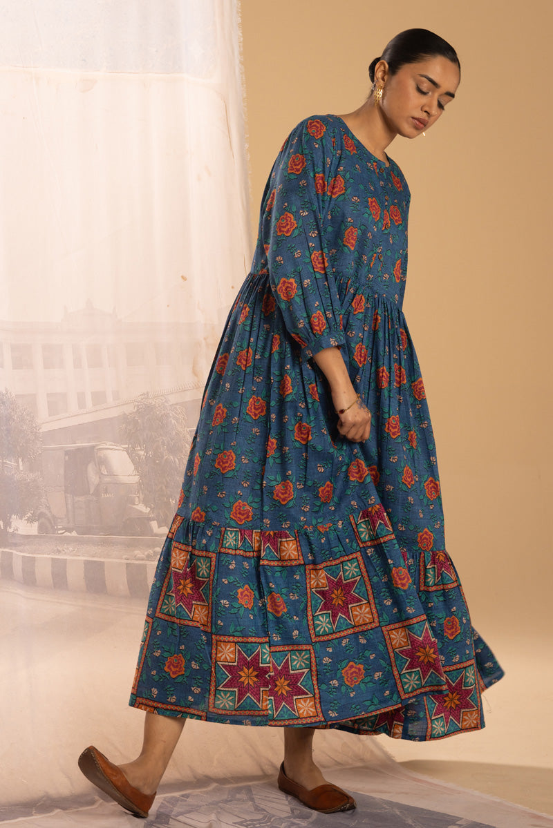 Gulab Mosaic Tiered Dress