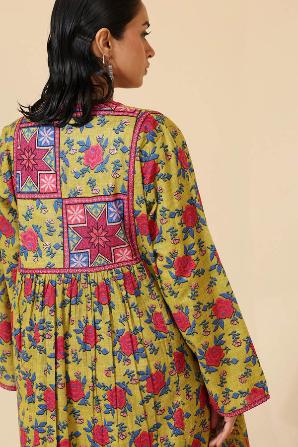 Printed Mosaic Tassel Set