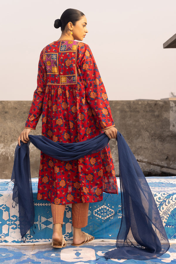 Printed Mosaic Tassel Set