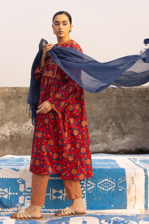 Printed Mosaic Tassel Set