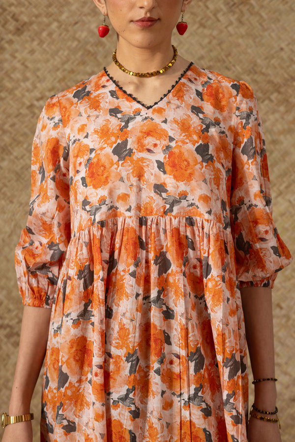 Soft Floralcore Tiered Dress