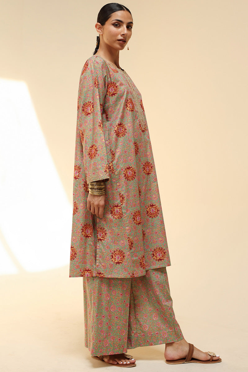 Golden Tapestry Polki Set