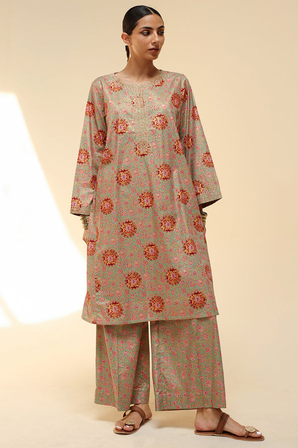 Golden Tapestry Polki Set