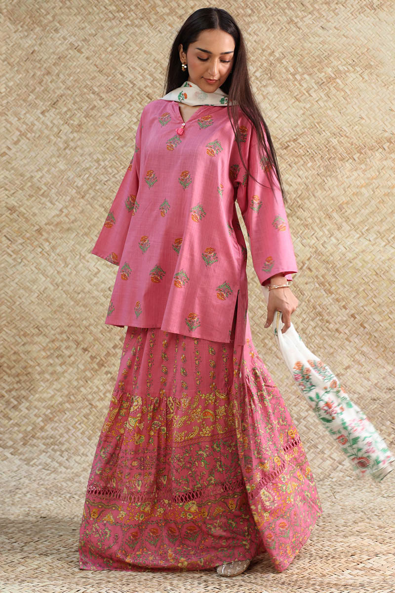 Garden Script Skirt Set