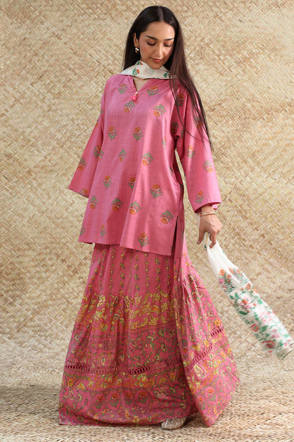 Garden Script Skirt Set