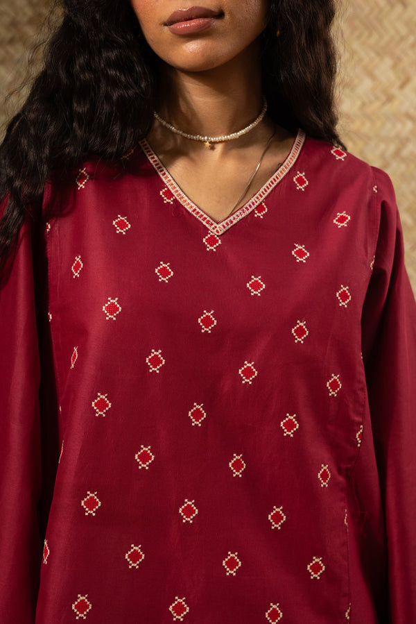 Blush Whisper Kurti