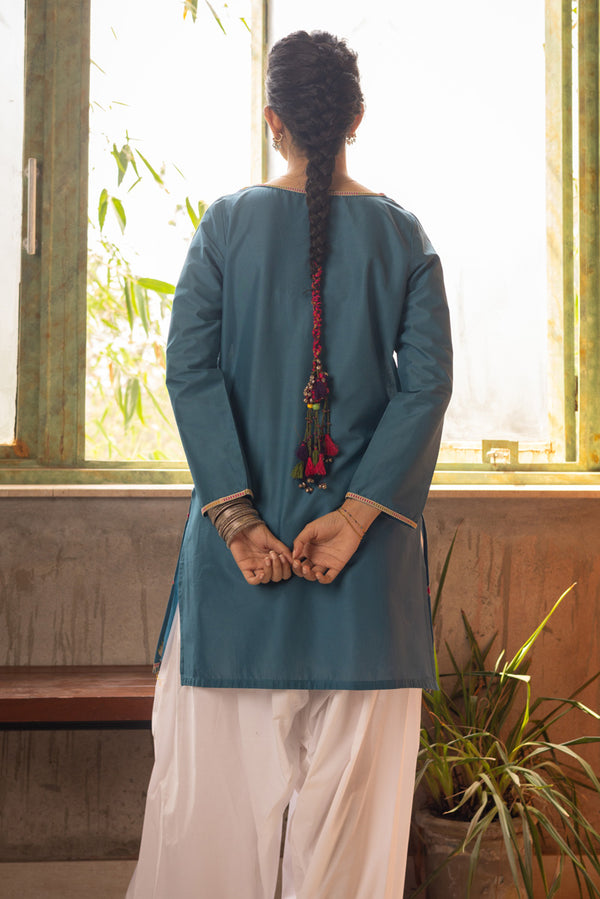 Embroidered Mosaic Kurti