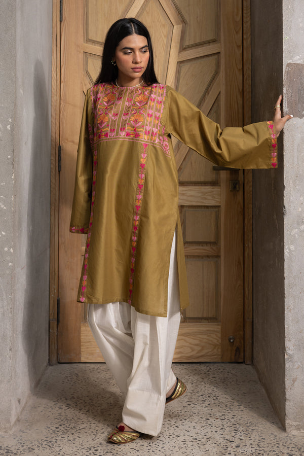 Heart Embroidered Kurti