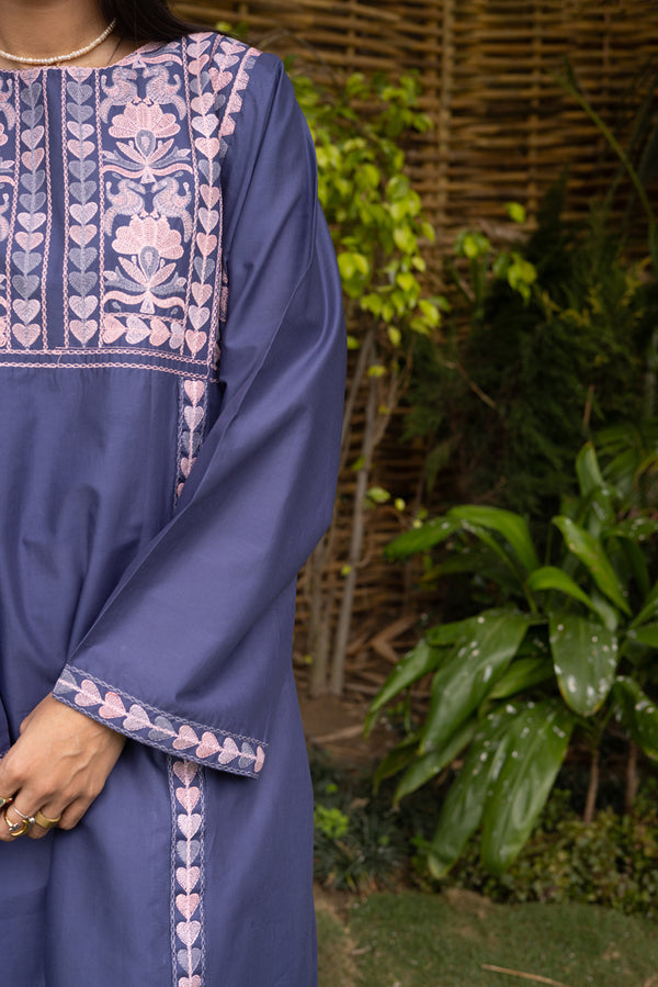 Heart Embroidered Kurti