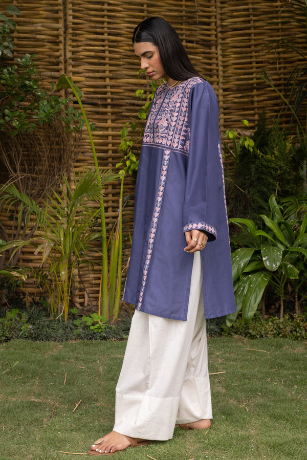 Heart Embroidered Kurti