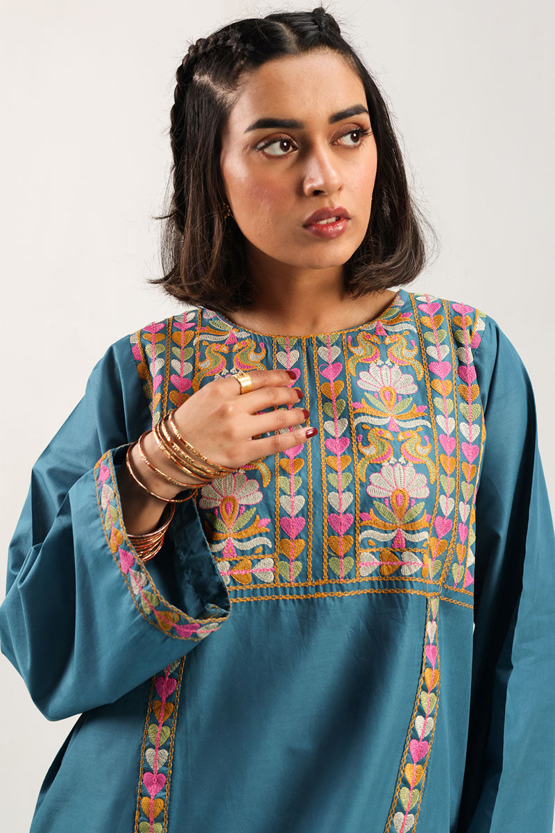 Heart Embroidered Kurti