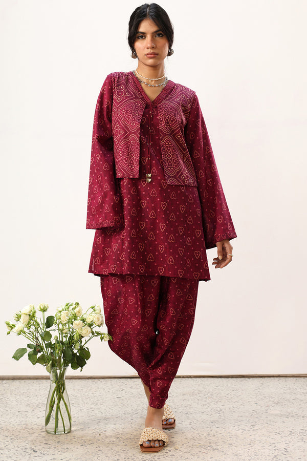 Chunari Beats 3-Piece Koti Set