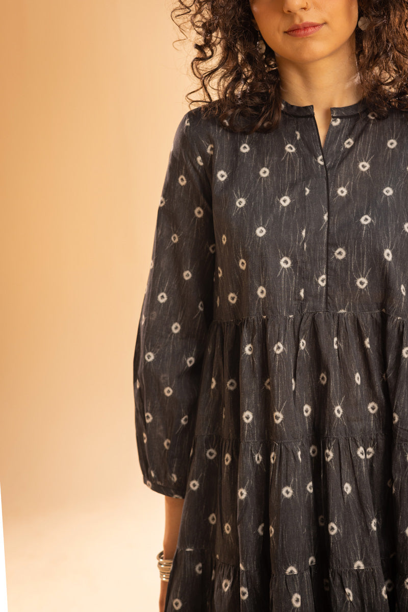 Shibori Peplum Edit